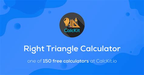 CalcKit - Right Triangle Calculator