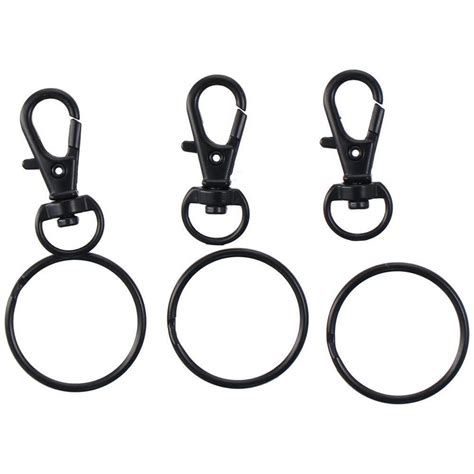 Metal Key Chain Rings 20pcs Keychain Clip Snap Hook Key Ring Rope | eBay