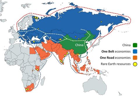 The Belt and Road Initiative Roadmap including REE sources found in ...