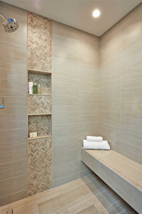 41+ Herringbone Tiles Bathroom Crest | Shower accent tile, Home depot bathroom, Accent tile bathroom