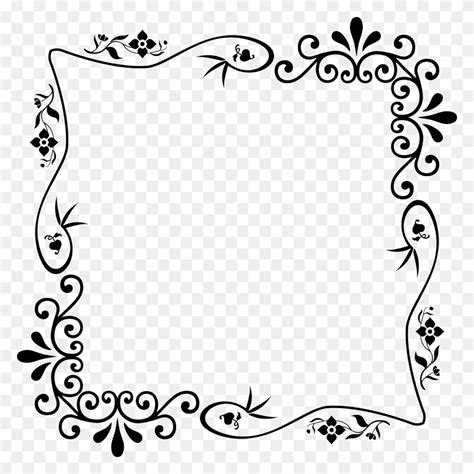 Floral Funeral Program Border - Funeral Cliparts For Programs - FlyClipart