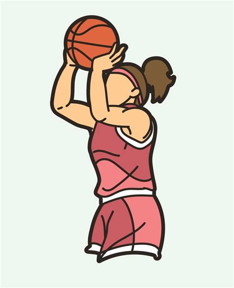 Basketball Female Player 20749750 Vector Art at Vecteezy