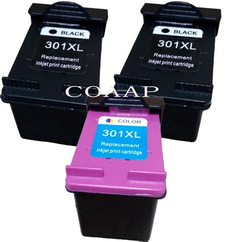 3x Replacement hp301 301XL ink cartridge for Compatible HP Envy 4500 4502 4504 4505 5530 5532 ...