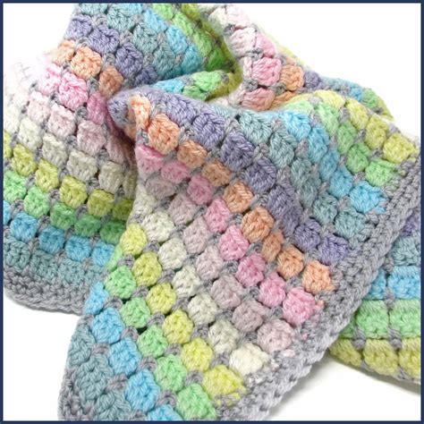 Vintage Rainbow Crochet Baby Blanket Kit - ideal crochet gift for baby – Blue Ammonite Designs