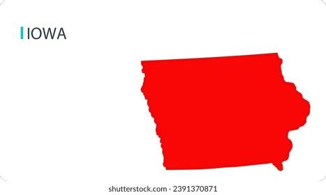 Iowa Map Iowa Map Vector State Stock Vector (Royalty Free) 2391370871 | Shutterstock