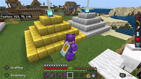 I made a full gold beacon in Minecraft - YouTube