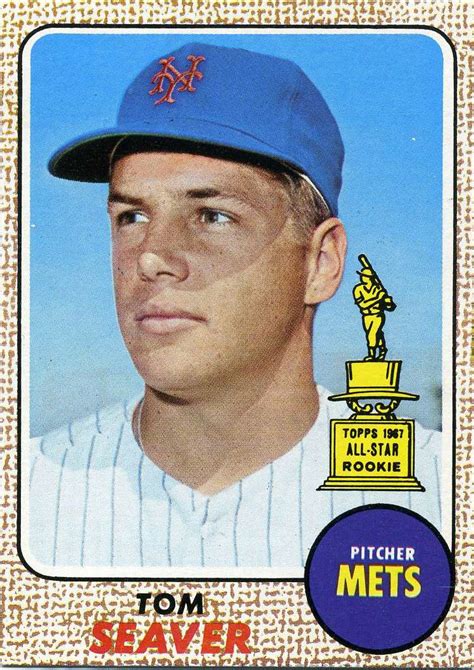 1968 Topps Tom Seaver Rookie Card, New York Mets #MLB #Baseball # ...