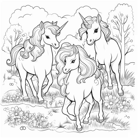 Dibujos de Unicornios para Colorear e Imprimir