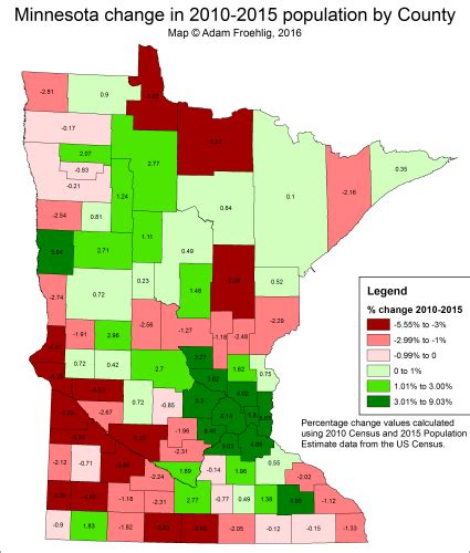 Map Monday: Population Growth in Minnesota Counties | streets.mn