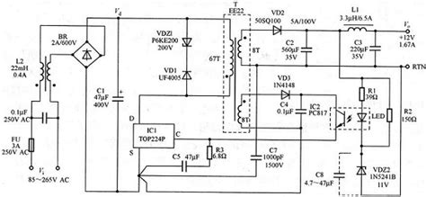 Switching Power Supply Schematic