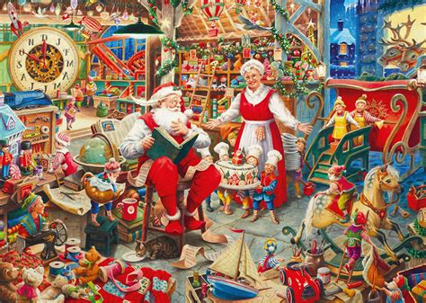 Santa's Workshop Limited Edition 2022, 1000 Pieces, Ravensburger ...