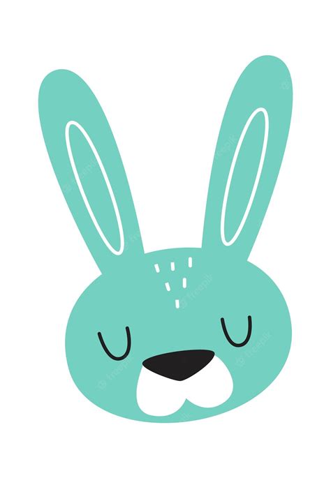 Premium Vector | Sad Rabbit Face