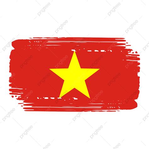 Vietnam Flag PNG Transparent, Vietnam Flag Painted Brush Transparent, Vietnam Flag, Brush, Flag ...