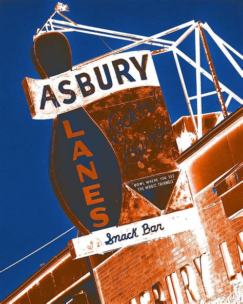 Asbury Lanes In Blue Photograph by Robert Coon Jr - Fine Art America