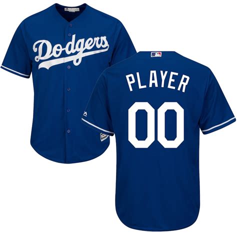 Majestic Los Angeles Dodgers Royal Cool Base Custom Jersey