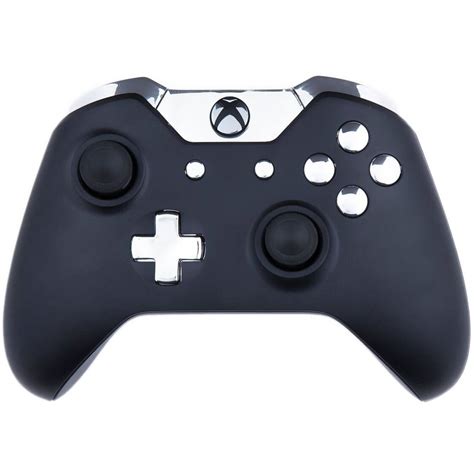 Custom Controllers Xbox One Controller - Matte Black & Chrome Silver ...