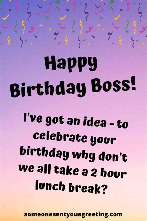 Wish your boss a happy birthday with this selection of funny, sweet and touching birth… | Happy ...