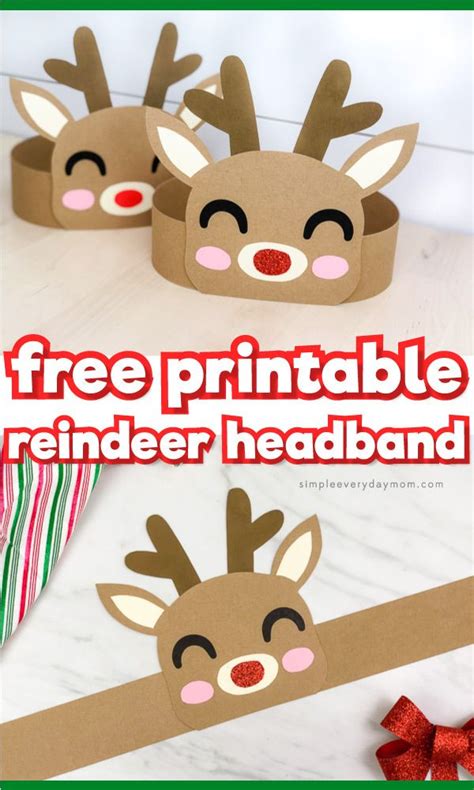 This reindeer headband craft for kids is a fun Christmas craft for kids ...