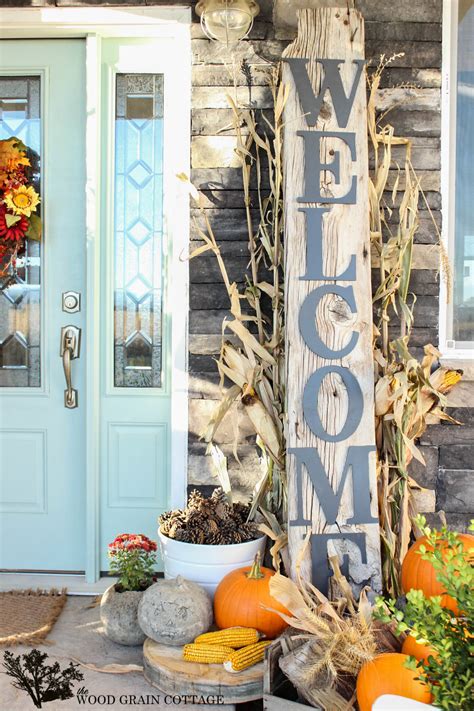 HUGE Front Porch Welcome Sign - The Wood Grain Cottage