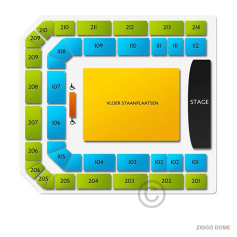 Ziggo Dome Plattegrond