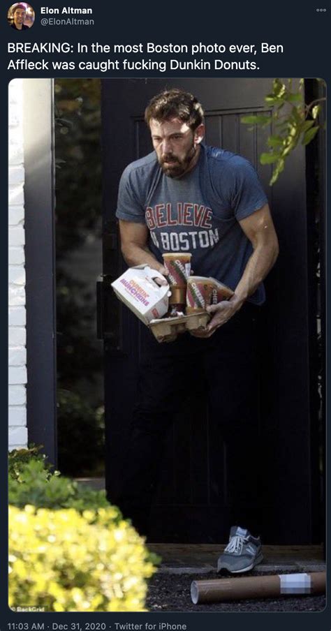 BREAKING: In the most Boston photo ever, Ben Affleck was caught f ...