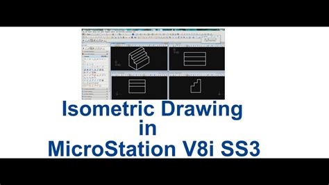 Isometric Drawing Using MicroStation V8i SS3 - YouTube