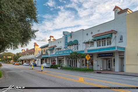 Theatre Plaza Historic Downtown Vero Beach Florida | Royal Stock Photo