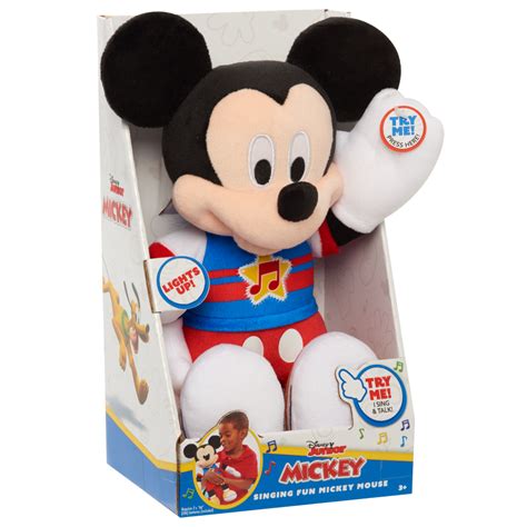 14655_14619- Mickey Mouse Singing Fun Plush- In Package (2) - Just Play ...