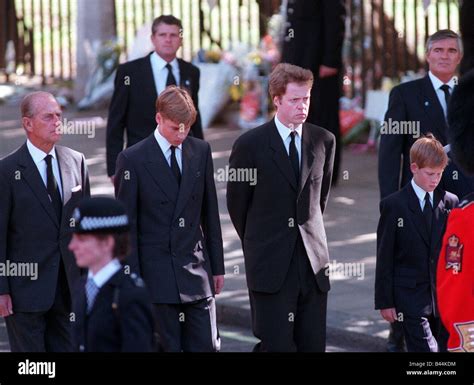 Funeral of Princess Diana 6th September 1997 Prince Philip Duke of ...