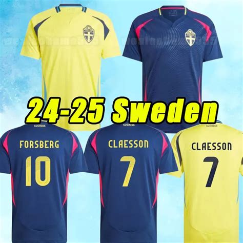 Sweden Euro Cup National Team Colombia Soccer Jersey 24/25 Home/Away ...