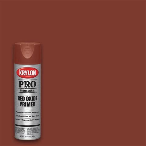 Krylon Professional Flat Red Oxide Spray Primer Spray Paint (Actual Net Contents: 17-oz) at ...