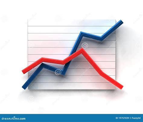 3D Business Line Graph Royalty Free Stock Images - Image: 19757039