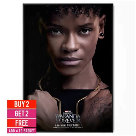 BLACK PANTHER WAKANDA Forever 2022 Movie Film Shuri Poster - A5 A4 A3 ...