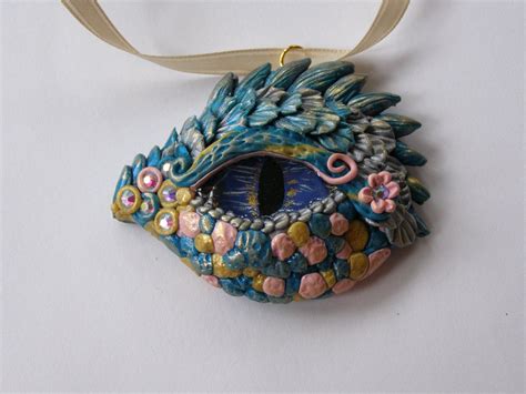 Sweet Polymer Clay Dragon's Eye Pendant in Pastel Colors | Clay dragon, Polymer clay dragon ...