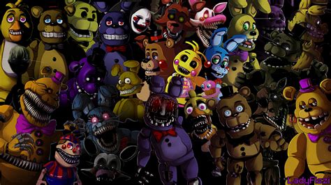 Fnaf Wallpaper Background Px, - Five Nights At Freddy's Animatronics ...