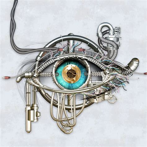 Mechanical eye stock illustration. Illustration of futuristic - 43995449