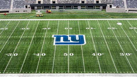 New York Giants Add Logo To 50-Yard Line At MetLife Stadium ...