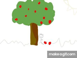 Apple falling part 2 on Make a GIF