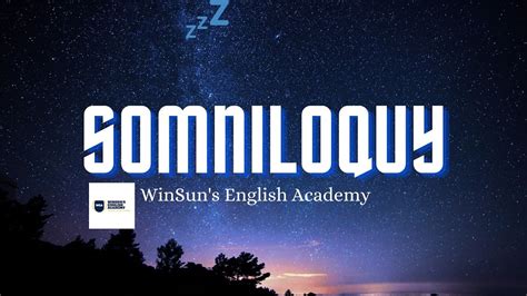 Word #336 #somniloquy #somniloquist /etymology, meaning, examples/A Word A Day Challenge 2021 ...