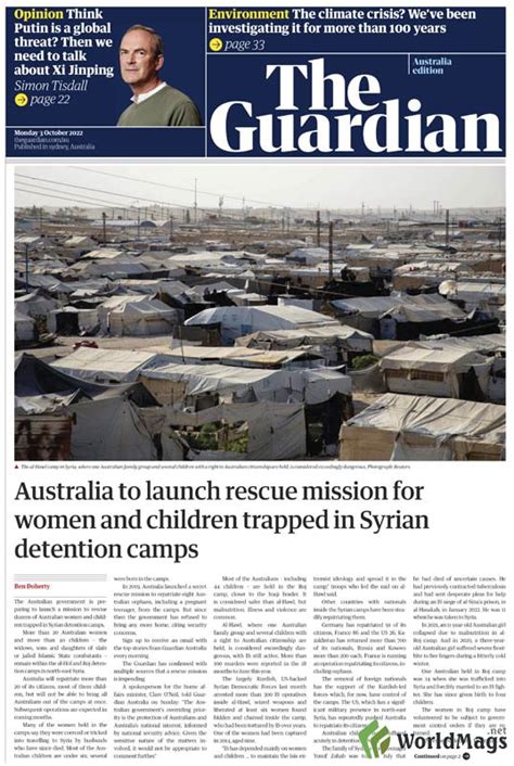 The Guardian Australia - 3 October 2022 » PDF Digital Magazines