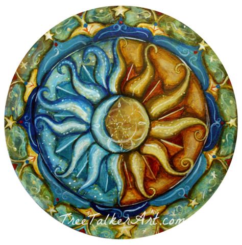 Sun And Moon Art Mixed Media Mandala Sun and Moon Mandala | Etsy in 2021 | Sun and moon mandala ...