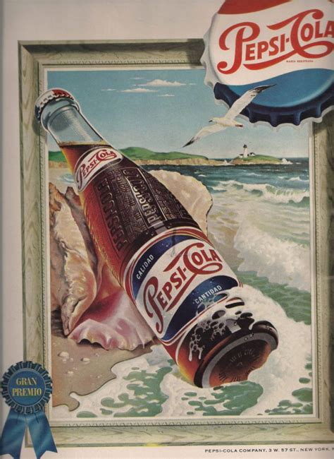 Pepsi Gran Premio vintage ad 1954