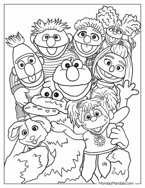 Sesame Street Coloring Page Sesame Street Coloring Pages Monster ...