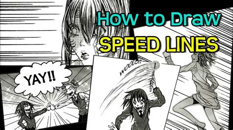 How to Draw Speed Lines (4 Different Ways) for - YouTube