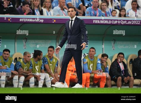 Uruguay head coach Diego Alonso during the FIFA World Cup Qatar 2022 ...