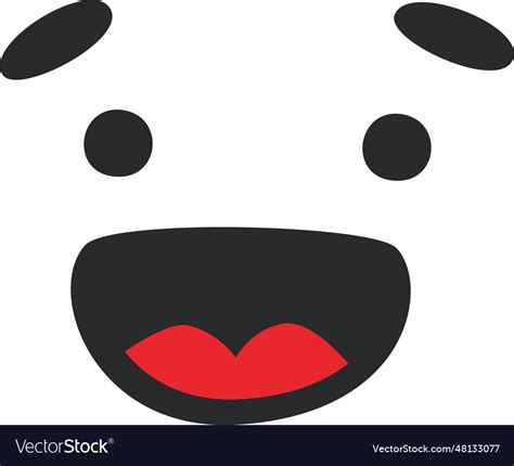 Wondering character face Royalty Free Vector Image