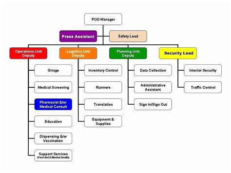 Chain Of Command Diagram Template