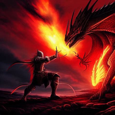 Knight vs Dragon by ObsidianPlanet on DeviantArt