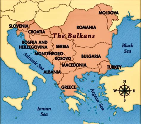 Balkan Peninsula Map Location