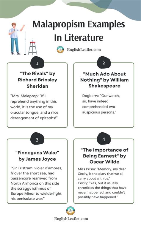 Malapropism Examples In Literature - EnglishLeaflet